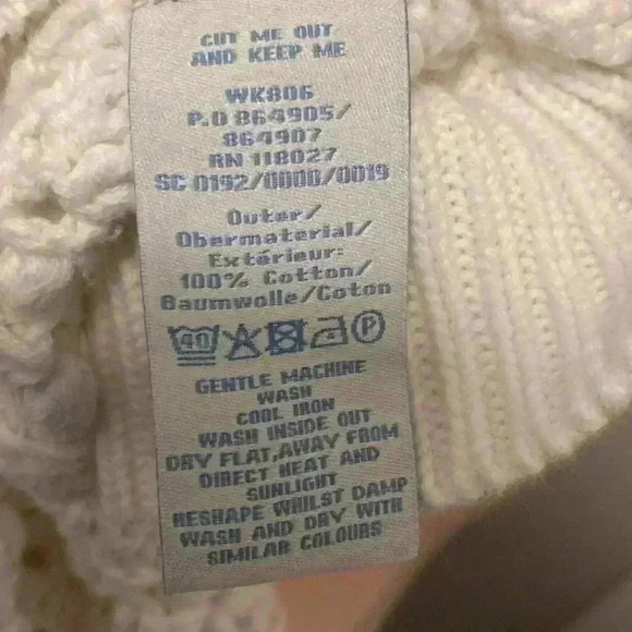 Boden Womens Crochet White Sweater Size 4 - Picture 6 of 6